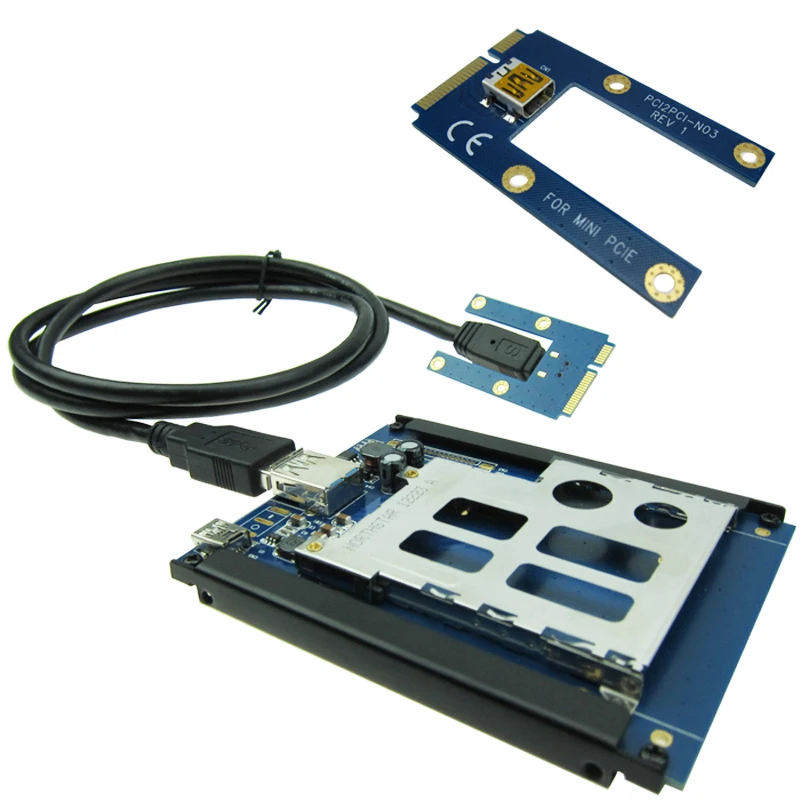 Размер Mini PCIe USB 2 0 на ExpressCard 54 / 34 слот адаптер PCI express mini Card To Express конвертер |
