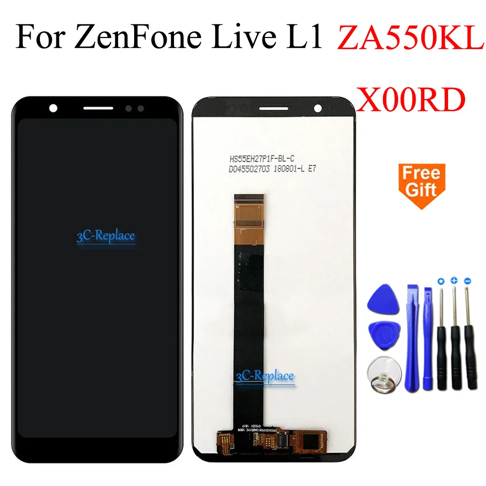 ЖК дисплей 5 дюйма для Asus ZenFone Live L1 ZA550KL X00RD с сенсорным экраном и дигитайзером в
