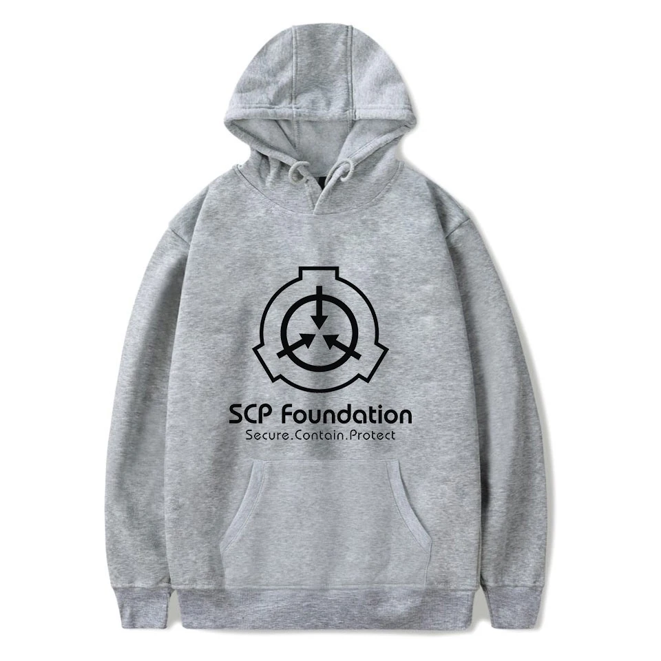 Толстовка с капюшоном SCP для мужчин и женщин модная хлопковая высокого качества в