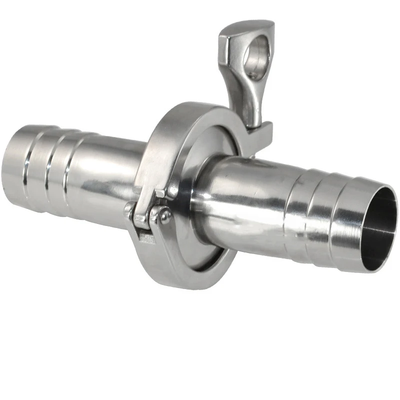 2 предмета 3/4 Inch 19 мм Санитарно Штуцер для шланга Ferrule + 1 5 дюймов Tri зажим ПТФЭ
