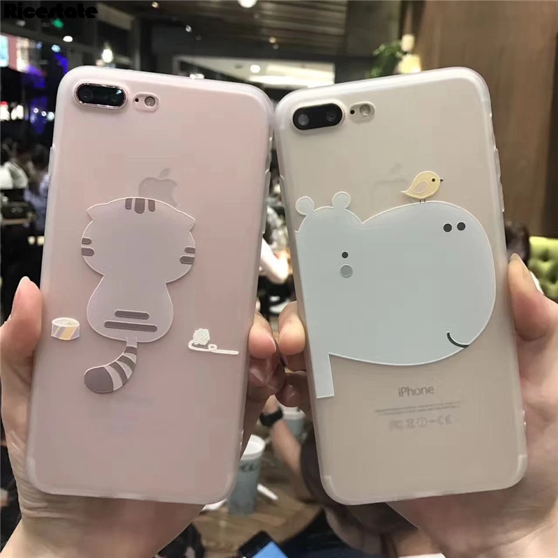 Чехол Ricestate с цветком лотоса для iPhone 8 Plus X XS 3D рельефный розовый чехол для телефона с цветочным рисунком для iPhone X 6 6S 7 8 Plus чехол из ТПУ