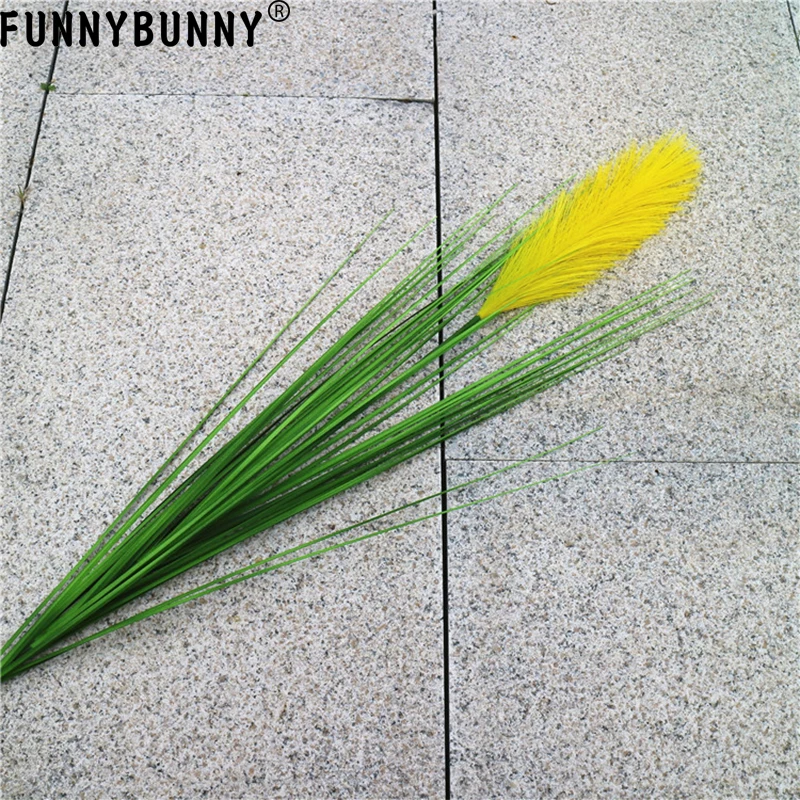 FUNNYBUNNY имитация одного тростника трава зеленое растение в горшках лес свадьба