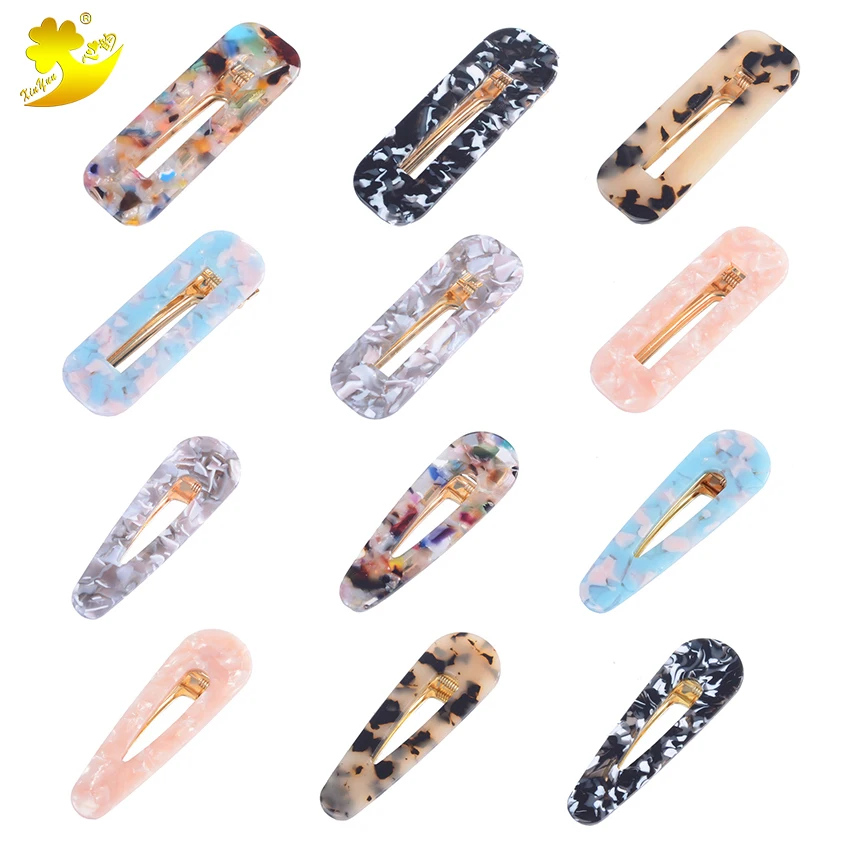 Новые корейские заколки для волос акриловые зажимы разноцветные женские