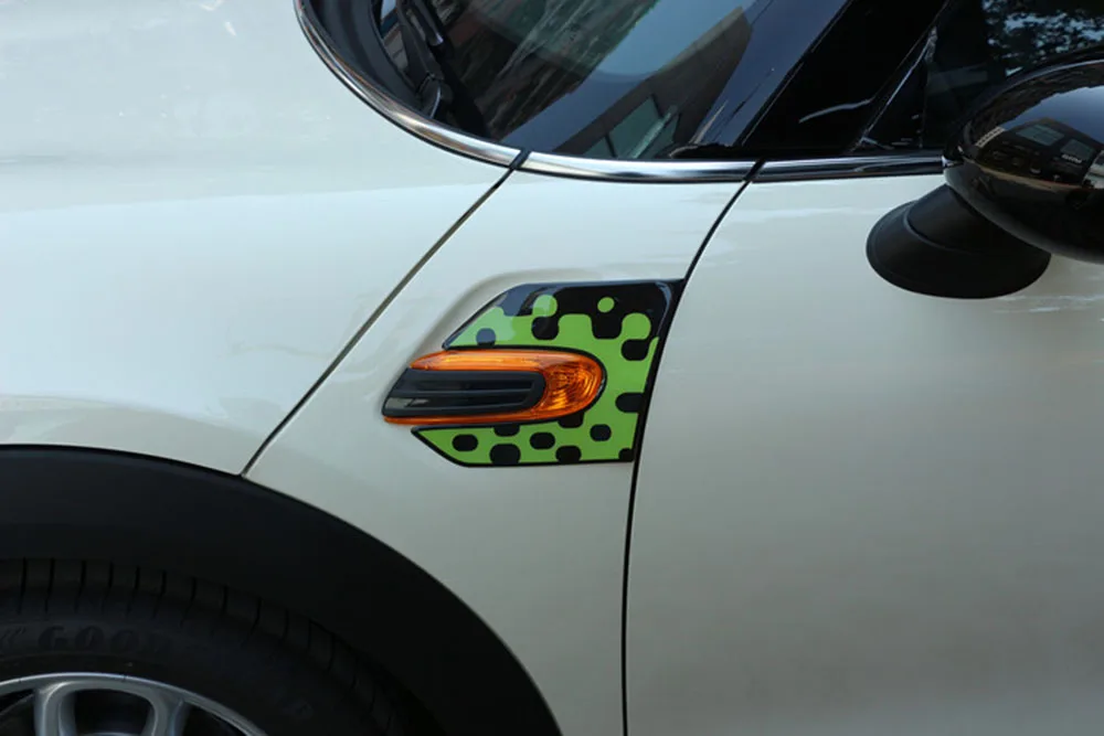 2 шт., наклейки на крыло автомобиля, боковые наклейки для Mini Cooper S One JCW F55 F56, автомобильные аксессуары для укладки