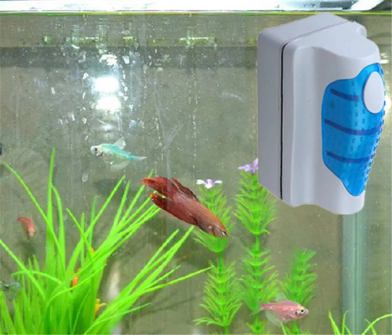 Practical Floating Magnetic Brush Aquarium Fish Tank Glass Algae Scraper Cleaner loating Clean Window Tool/D | Дом и сад