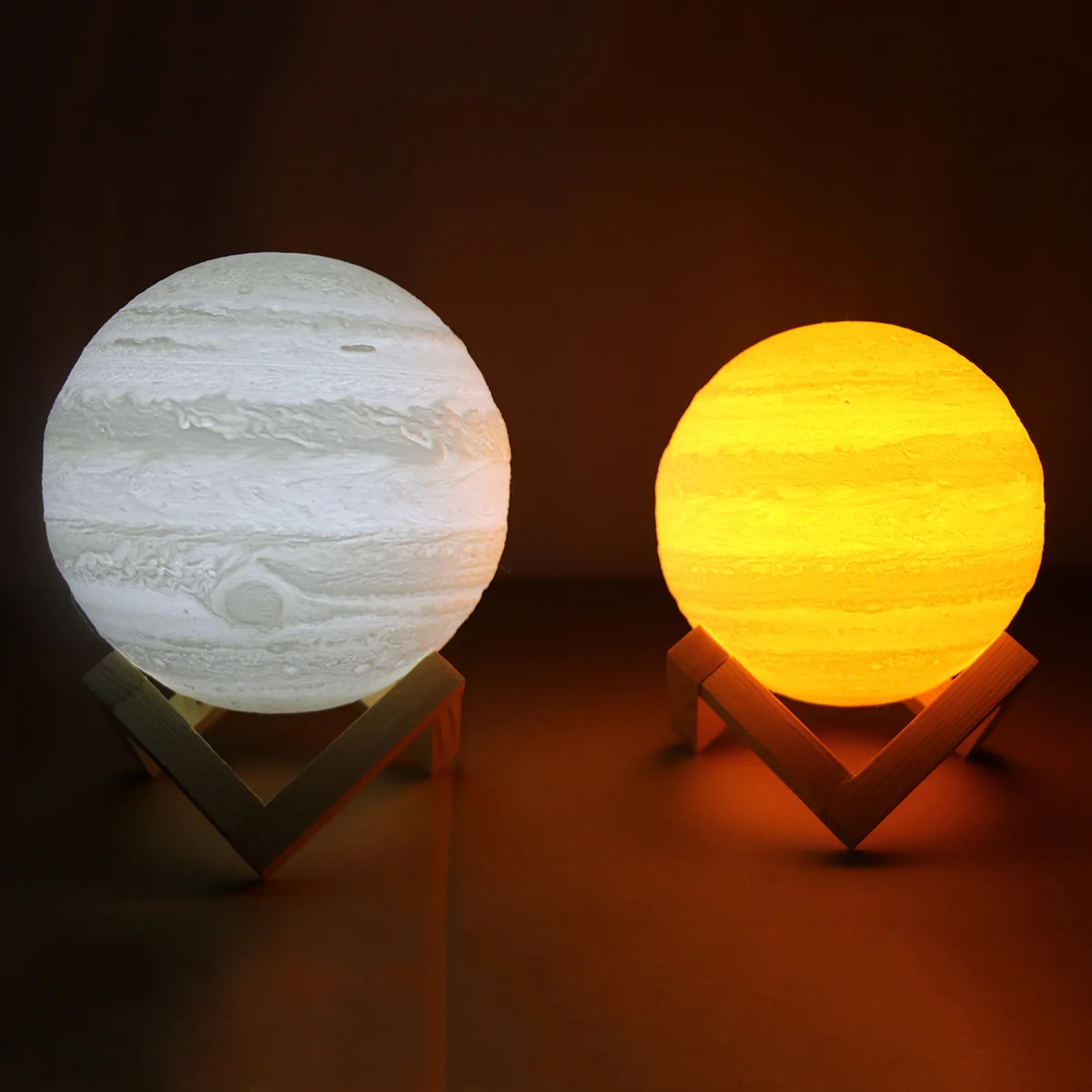 3D USB LED магический сенсорный выключатель Юпитер ночник свет стол настольная лампа