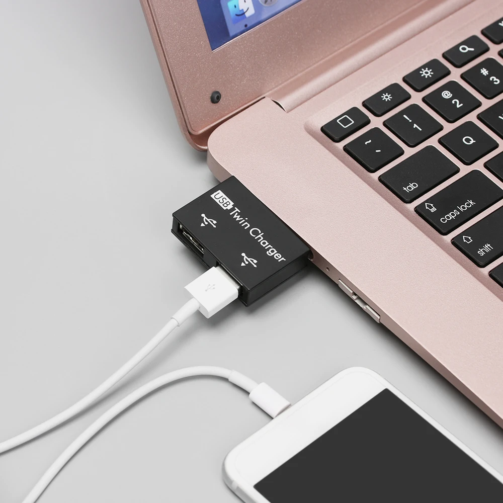 1 шт. мини 2 портовый usb хаб зарядное устройство высокоскоростной концентратор