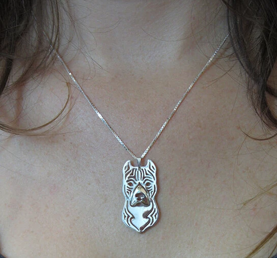 Уникальная подвеска в стиле бохо ручной работы американского Стаффорда терьера