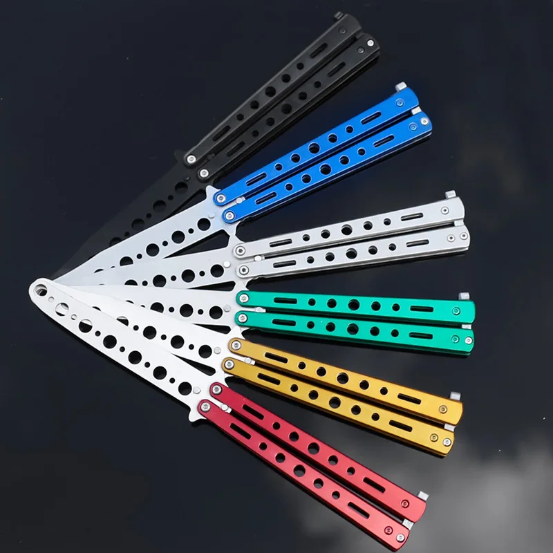 Складной нож из нержавеющей стали s Balisong тренировочный нож бабочка стиль тупое лезвие нож cs go инструменты для подарка