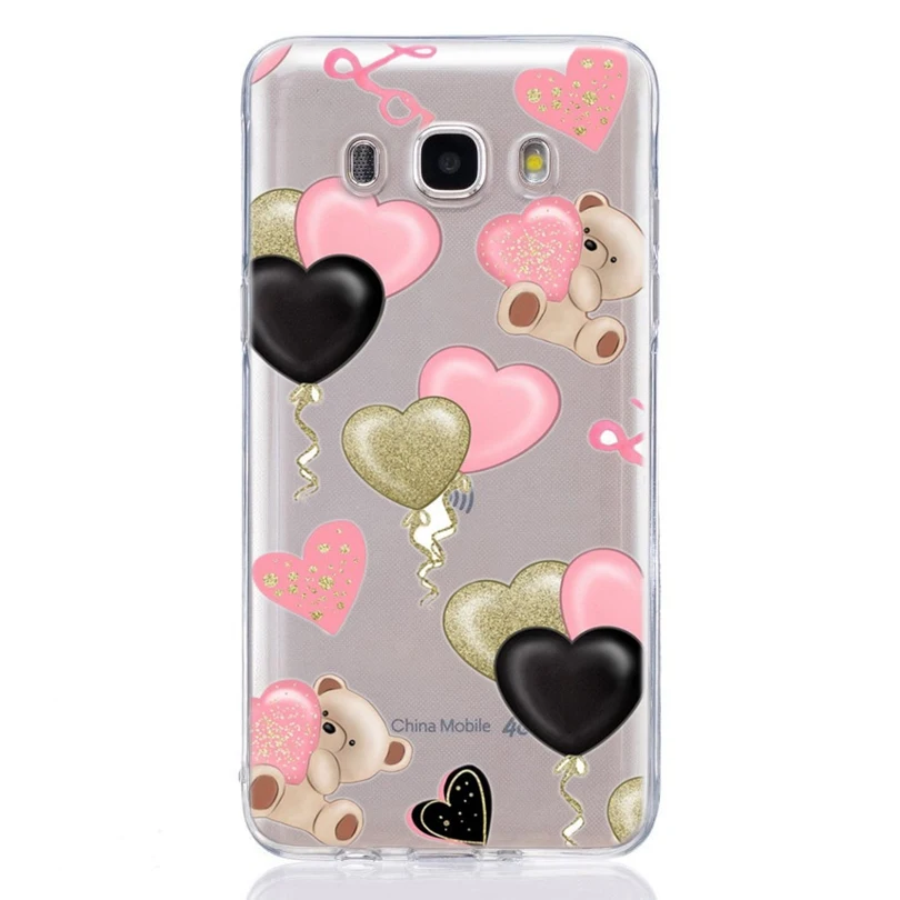 Для Samsung Galaxy A3 A5 2016 2017 prime J1 J2 J3 J5 J7 TPU цветной мягкий чехол с изображением сердца
