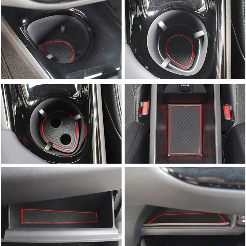 Для Toyota C-HR CHR 2016 2017 2018 2019 резиновые коврики для дверей автомобиля с прорезями