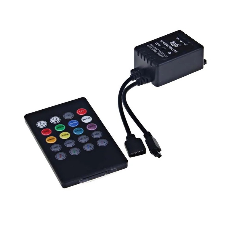 Светодиодный музыкальный ИК RGB контроллер 20key дистанционный звуковой датчик для