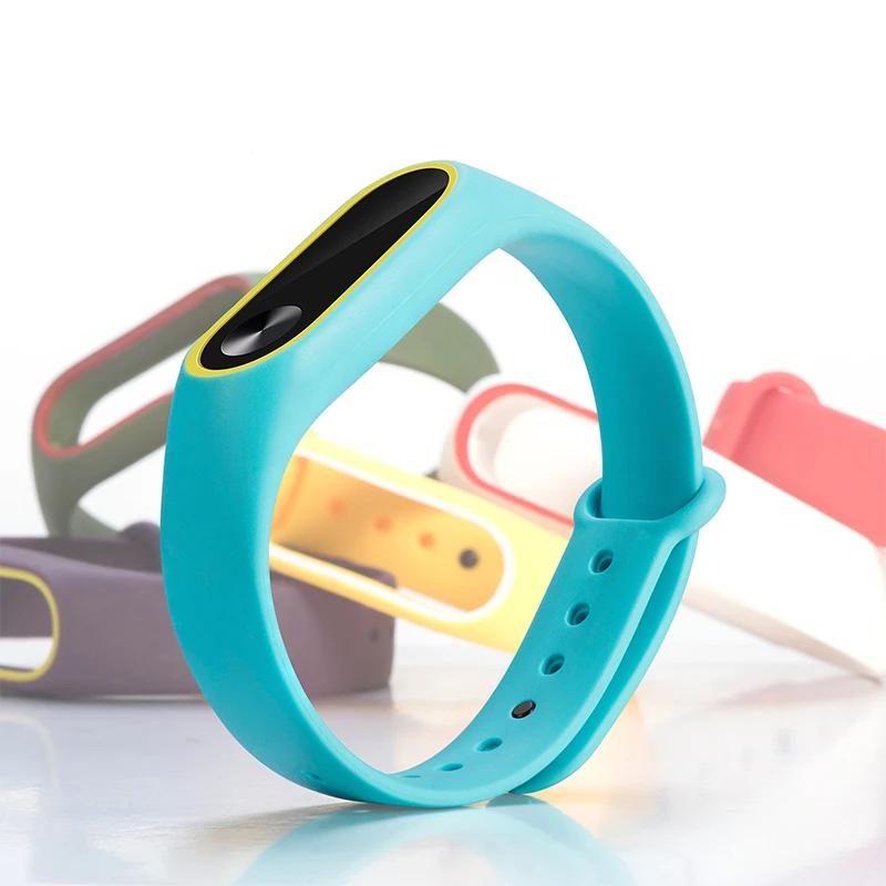 Браслет для MiBand 2 силиконовый ремешок двойной цвет замена Xiaomi Mi Band ремешки |