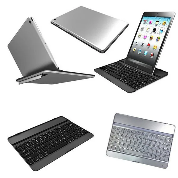 Ультратонкий чехол клавиатура Metel из алюминиевого сплава с подставкой для Apple iPad 5