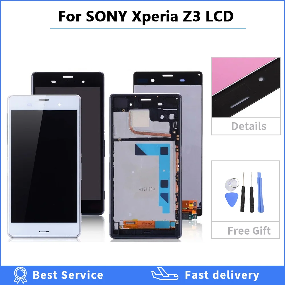ЖК дисплей для Sony Xperia Z3 сенсорный экран с рамкой двойной D6603 D6653 L55t D6683 Замена