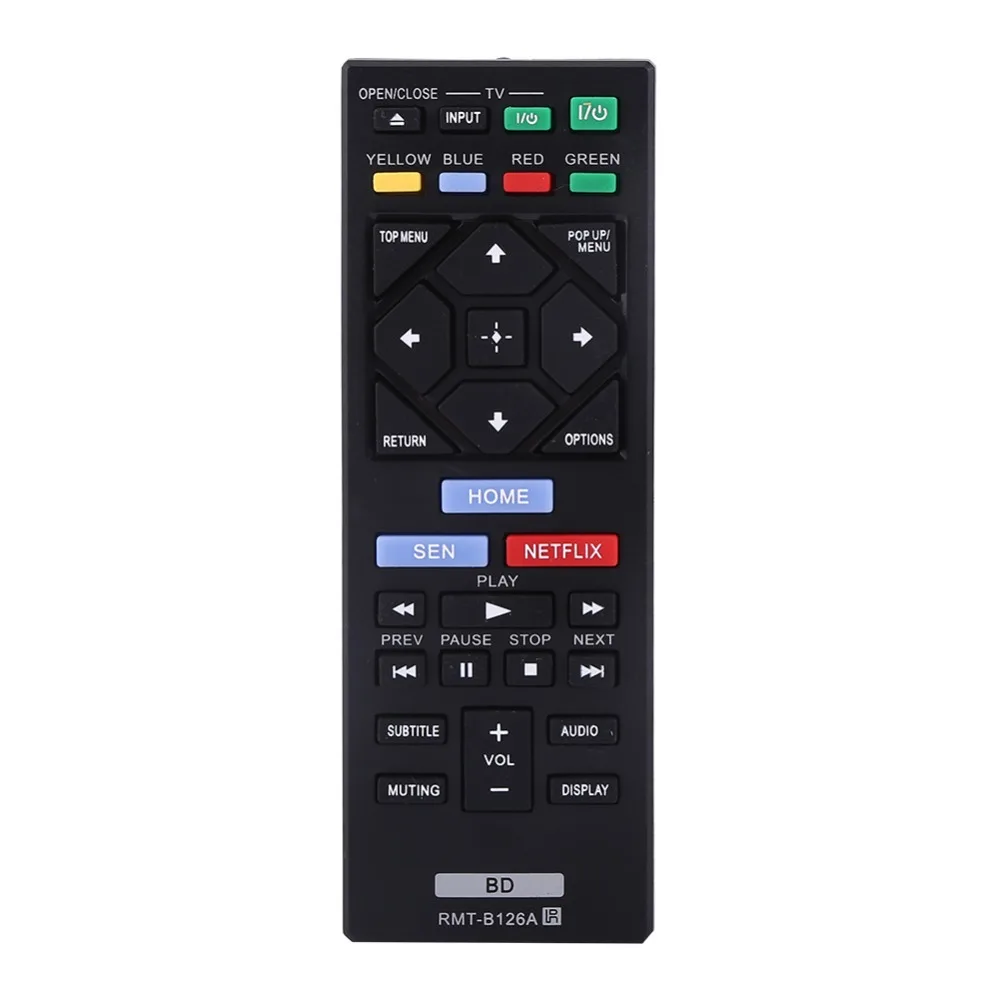 SOONHUA RMT-B126A Stylish Black PC Remote Control Protable Replacement Controller For Sony Blu Ray BDP-BX120 BDP-BX320 BDP-BX520 |