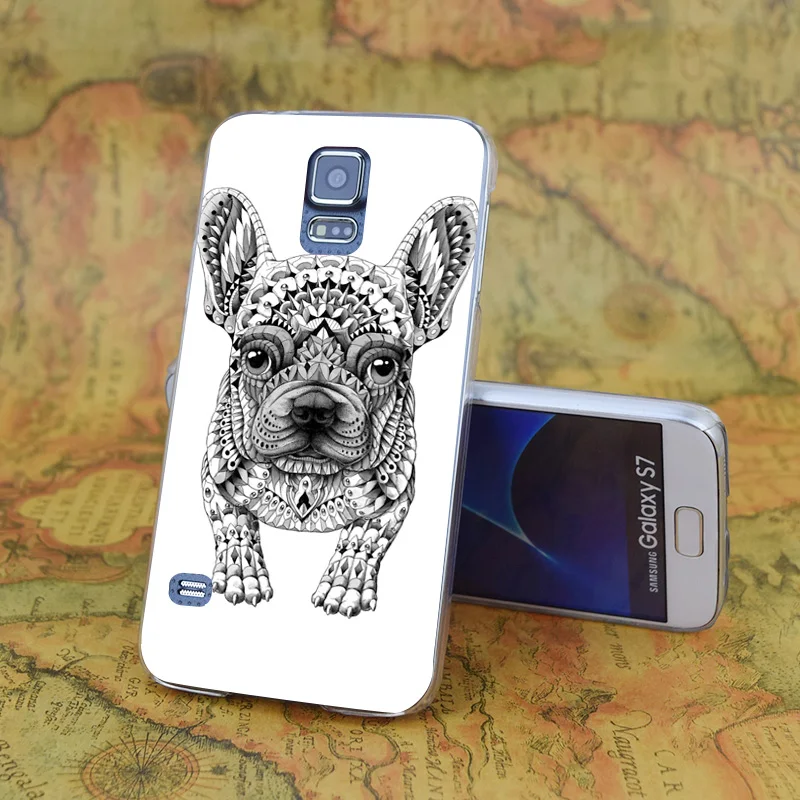 E3461 French Bulldog Transparent Hard PC Case Cover For Samsung Galaxy Note S 3 4 5 6 7 8 9 Mini Edge Plus |