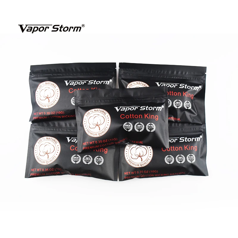Оригинальный vapor storm органический хлопок король для DIY RDA RBA фитиль нагревательная