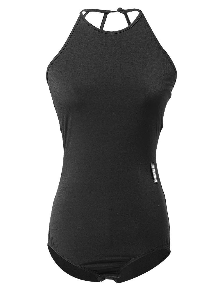 Hcdance Latin Dance Dress for girl Adult Back Cross Hollow latin dress Sleeveless Gongfu Uniform Top-A1082 | Тематическая одежда и