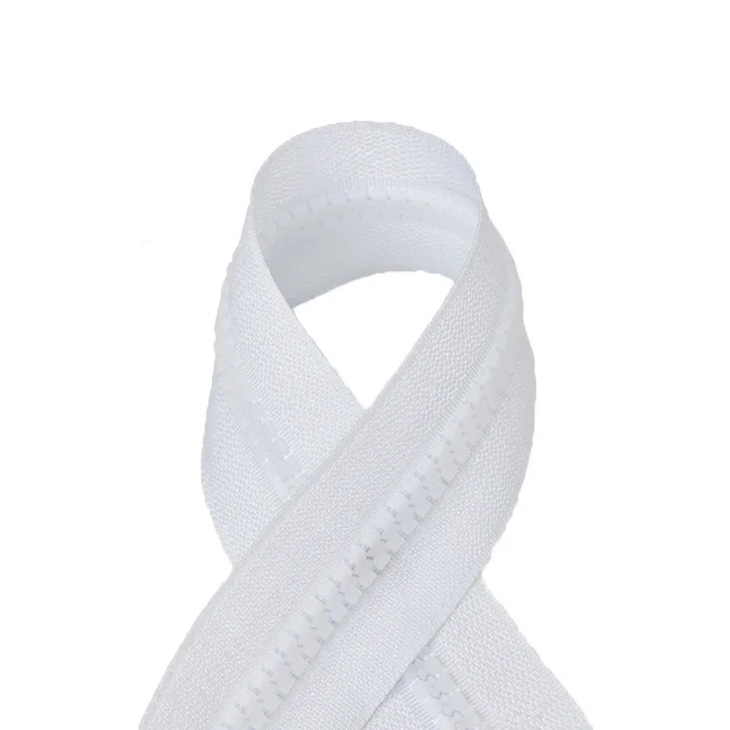White Meetee 5/10 метров 5# разъемная застежка-молния смолы код со стандартом ISO в Гуанчжоу Китай открытая хвост Авто замок застежка-молния DIY Ручная работа аксессуары для подушек подарок головка слайдера - Цвет: White