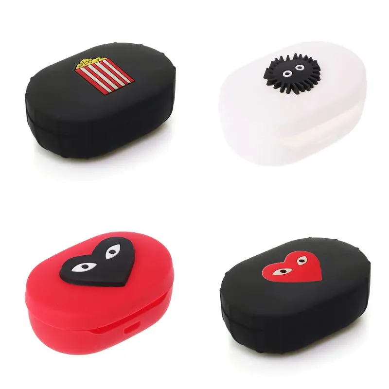 Мультяшный силиконовый чехол Защитный для Xiaomi Airdots TWS Bluetooth наушники Молодежная