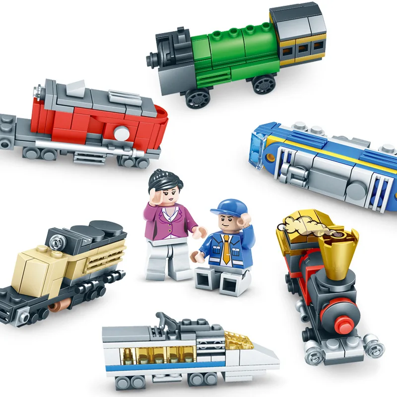 354 шт. создатель город поезд здания Конструкторы Совместимость Legoings развивающие