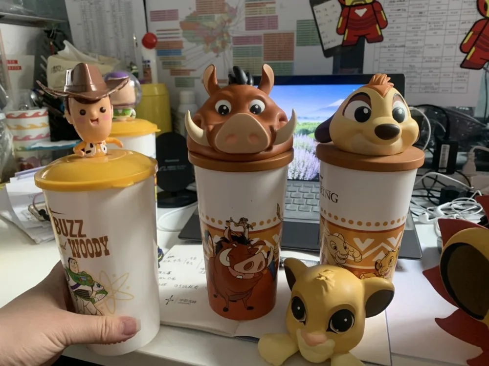 Новый фильм Король льва Simba Mufasa фигурка Кубок модель игрушки попкорн бочка