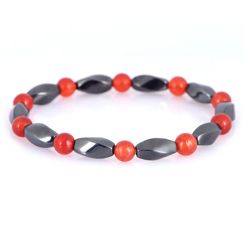 1PC Colorful Magnetite Malachite Many Color Crystal healing Bangle Magnetic Hematite Health Bracelet for women Men Slimming Tool | Красота и