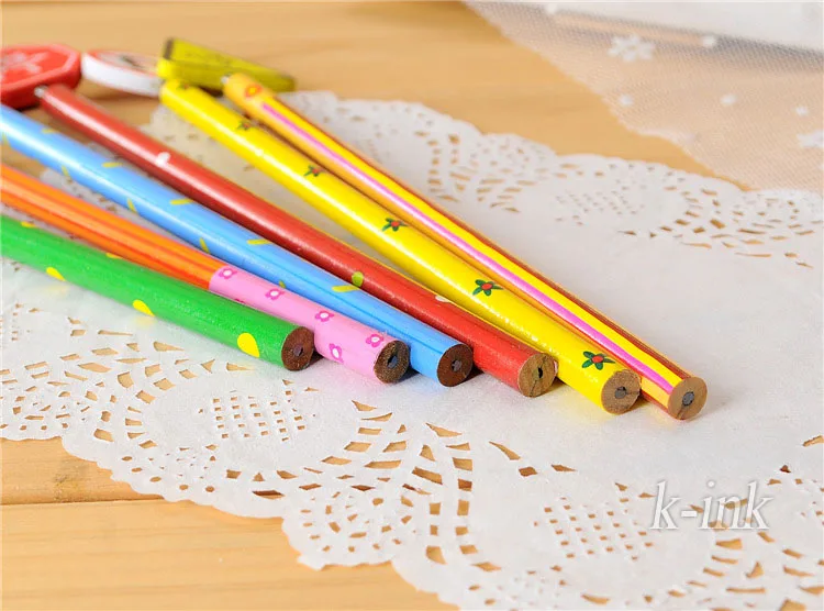 6 шт./лот новинка дорожные знаки карандаши дорожный знак деревянный карандаш для