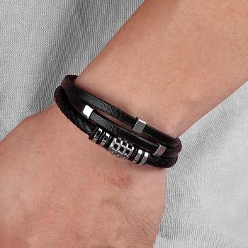 Style Personality Jewelry Genuine Leather Bracelet 2