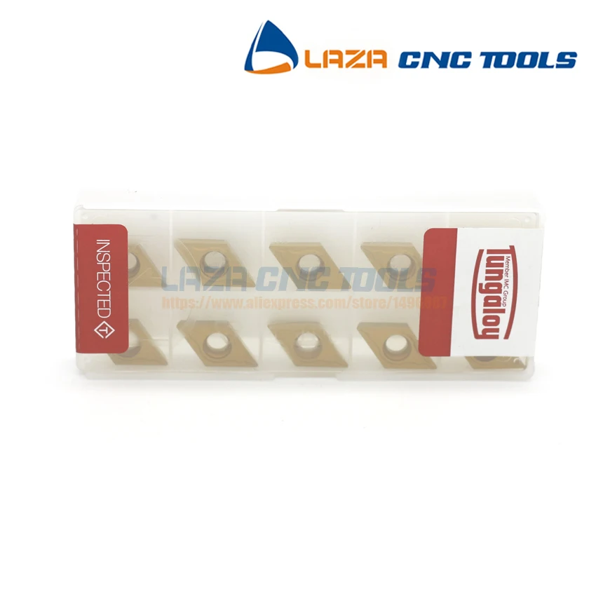 DCMT11T304-PS DCMT11T308-PS T9025 * 10 шт вольфрамовые токарные наконечники Токарные Вставки для