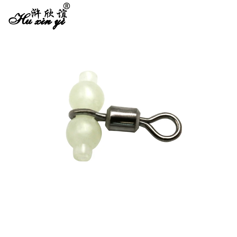 50 шт. флуоресцентные бусины для рыбалки в форме калабаша|barrel swivel|swivel barrelbeads fishing |