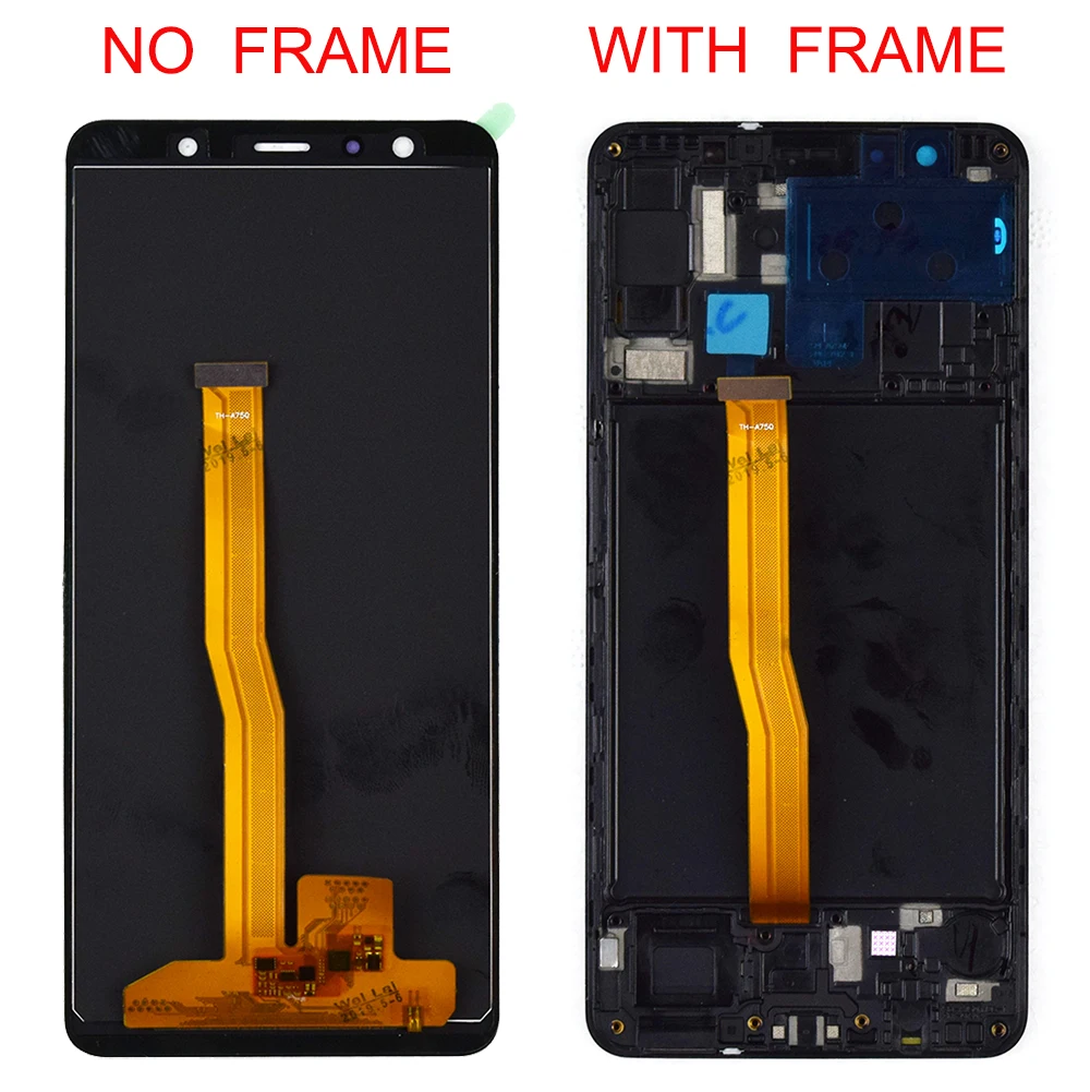 6," для SAMSUNG GALAXY A7 lcd A750 A750F SM-A750F дисплей кодирующий преобразователь сенсорного экрана в сборе Замена для SAMSUNG A750 lcd