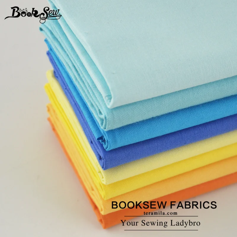Booksew 100% хлопок 25 шт. однотонные очаровательные пакеты домашний текстиль для