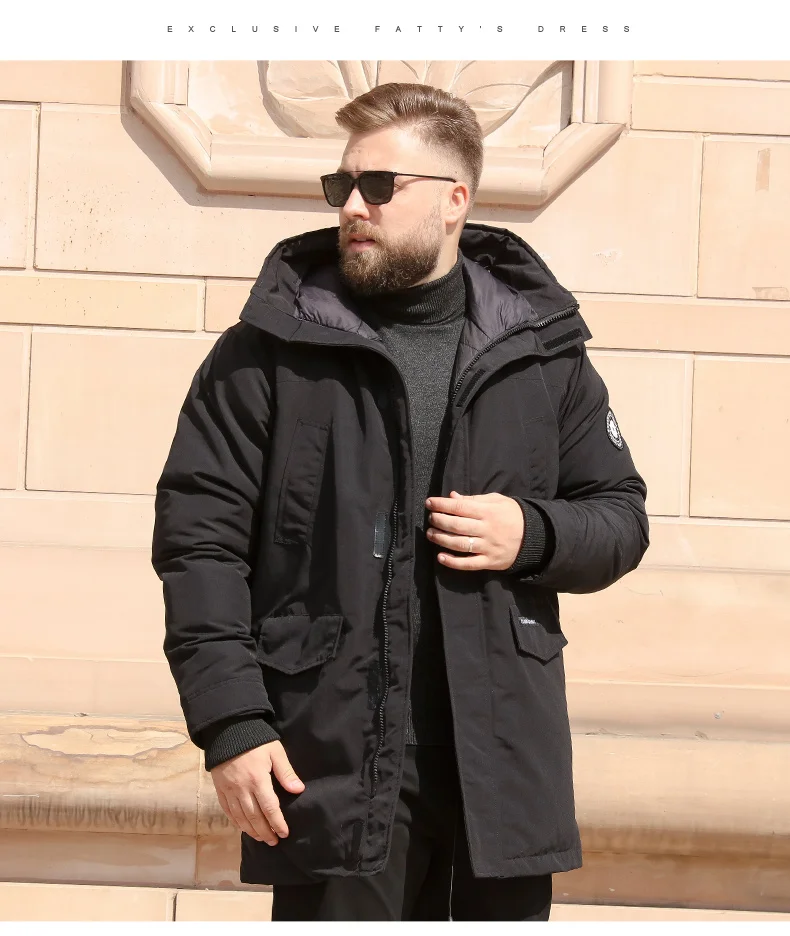 Новинка 8XL 7XL 6XL размера плюс мужской длинный пуховик Новое поступление Модный зимний плотный теплый пуховик с капюшоном брендовая одежда парка