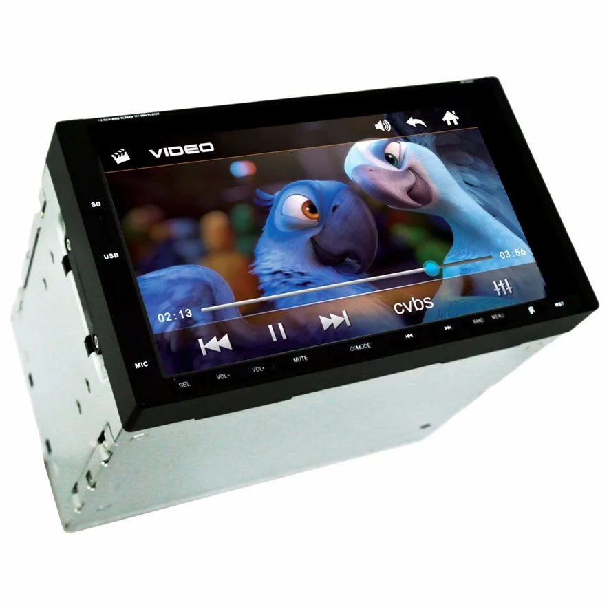 Ezonetronics 7 дюймов Автомобильный стерео FM только Bluetooth MP3 MP4 плеер с USB SD Высокое