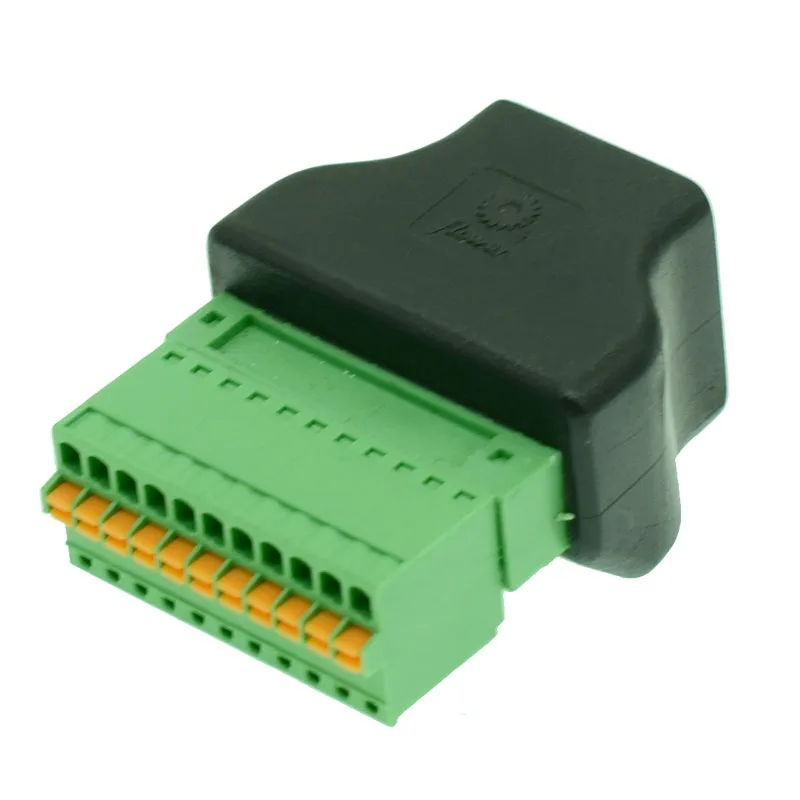 Разветвитель RJ50 для системы видеонаблюдения|spring connector|cctv femalel connector |