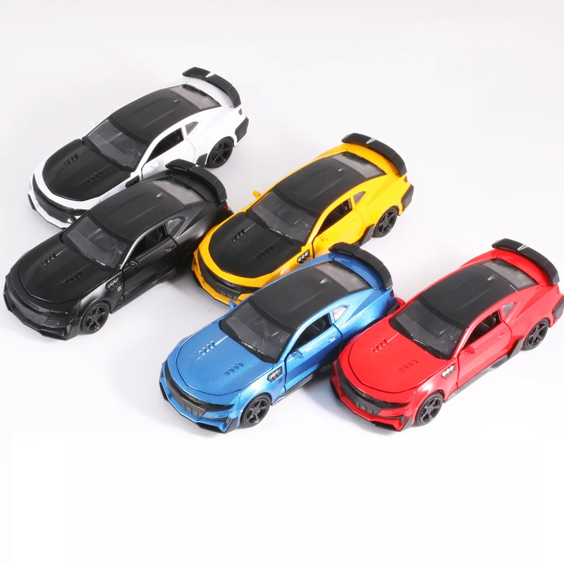 KIDAMI 1:32 Mini Auto Camaro G65 SUV Pull Back Diecast car Model series со звуковым светильник подарок на день