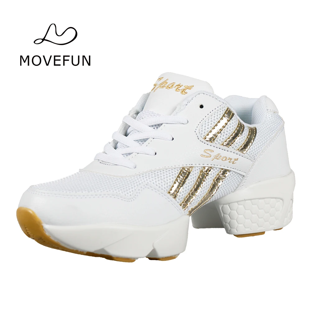 MoveFun/Новинка женские кроссовки обувь для танцев дышащая Нескользящая спортивная