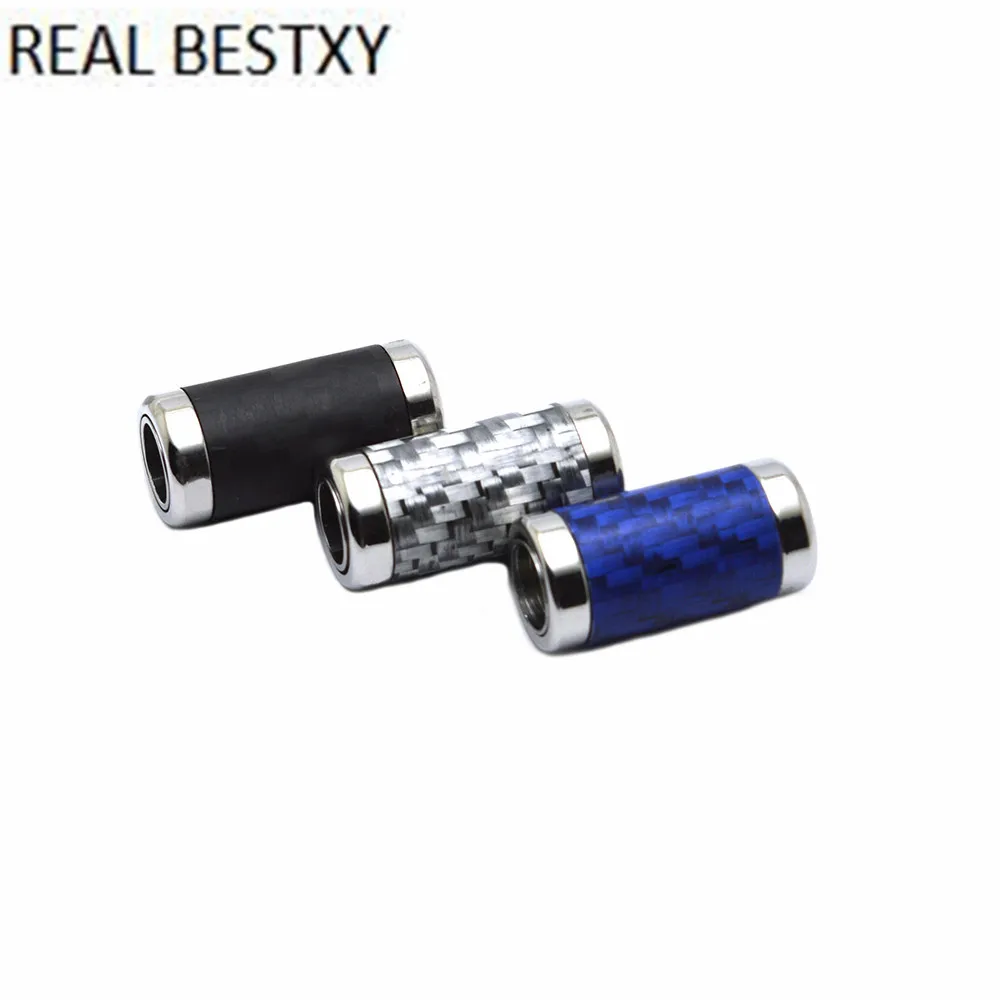 Настоящее BESTXY 2 шт./лот, синий/серый/черный, нержавеющая сталь, углеродное волокно, застежка с магнитной застежкой из углеродного волокна для браслета