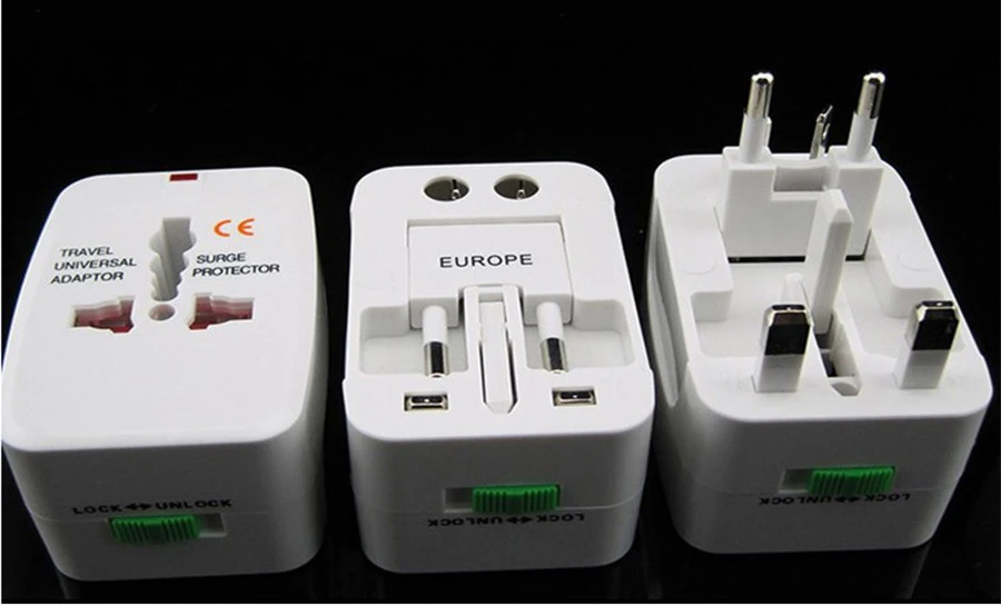 Универсальный адаптер зарядного устройства дорожный переменного тока конвертер