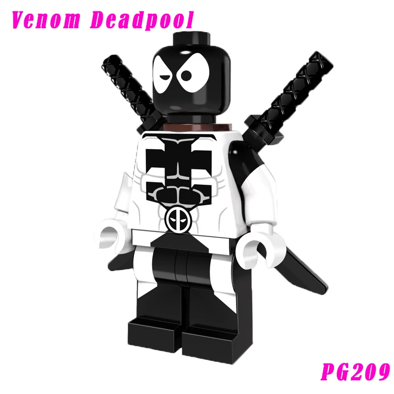 Мини кукла Venom Дэдпул одной продажи Super Heroes усреднитель волк Человек паук цифры