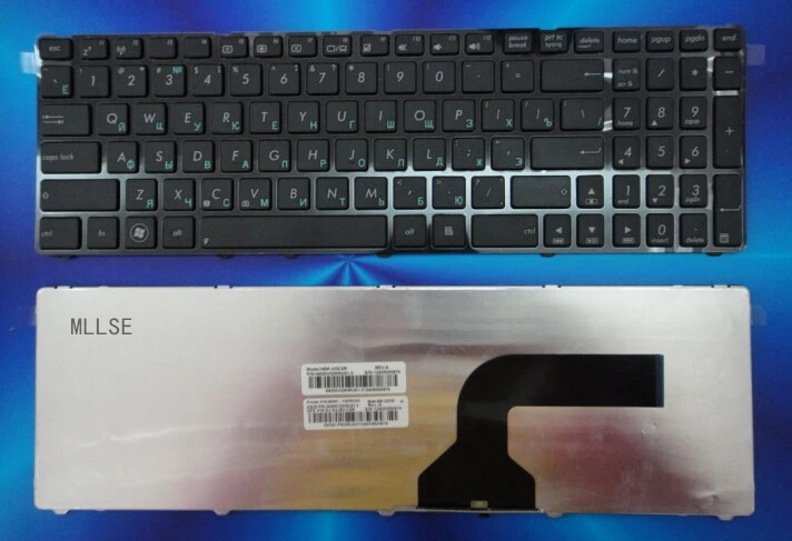 Русская клавиатура для ASUS K52 K52F K52DE K52J K52N K52JC K52JE X61 N61JA G60 G51 G53 K53S G72J G72JH G73 JL черная с