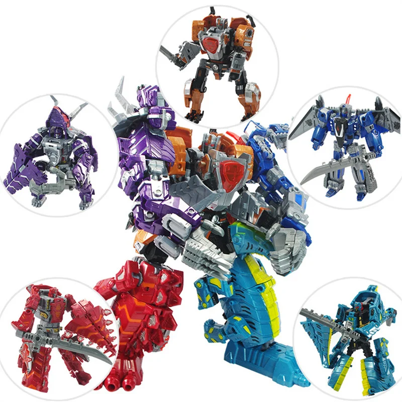5 в 1 игрушечный робот трансформер с динозавром|deformation robot|robot action figureboys toys |