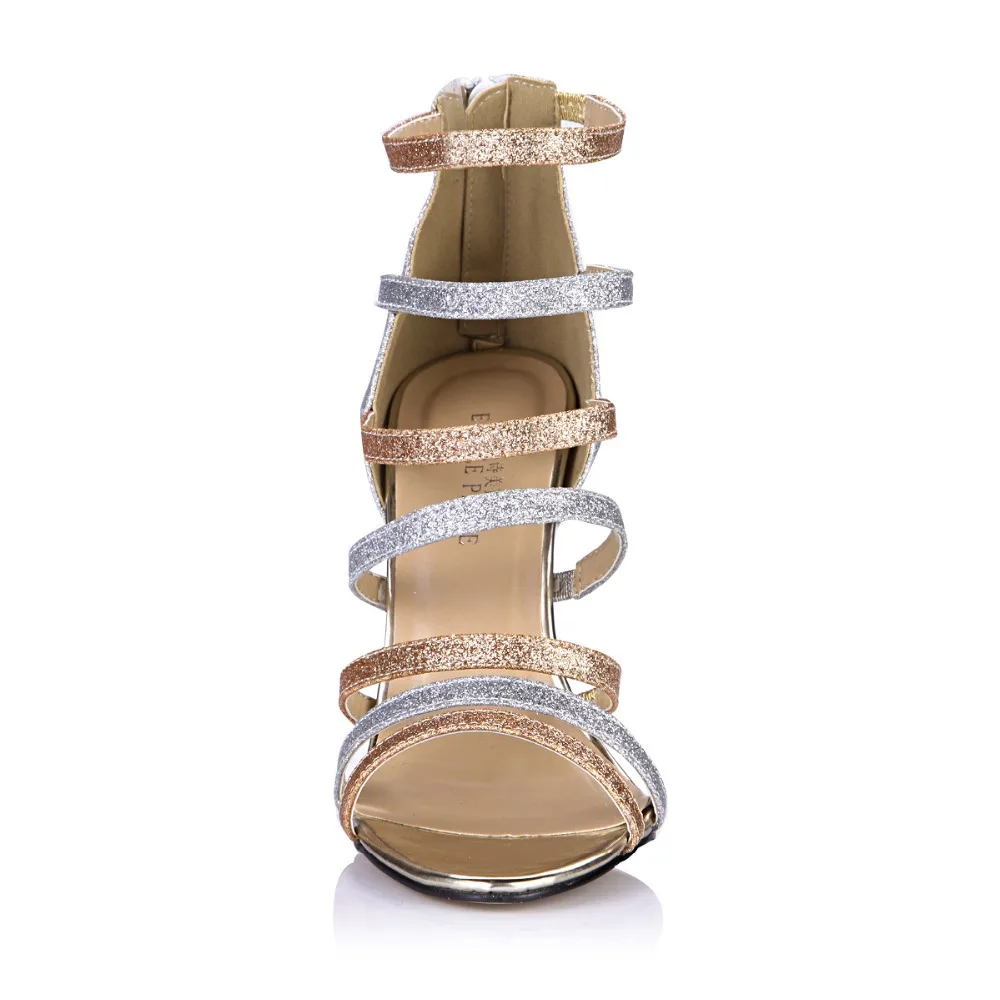 Лидер продаж новые модные летние сандалии-гладиаторы на высоком каблуке-шпильке