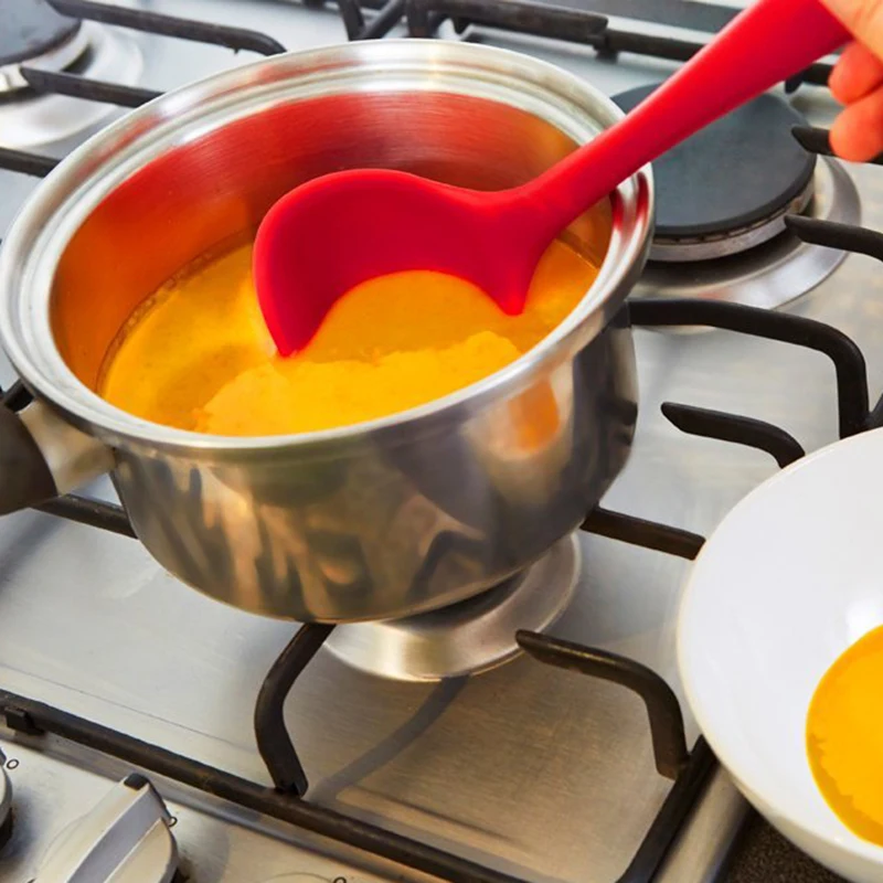 WALFOS Spatula Turner Spoonula ложка для смешивания с прорезями ковш 5 шт. кухонные силиконовые