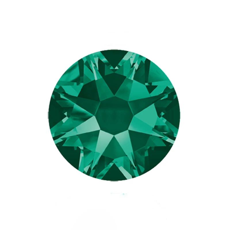 Emerald YANRUO 2088NoHF 8 большой 8 маленький Б ез исправлений «сделай сам» со стразами и украшением в виде кристаллов Стразы прочно держаться на поверхности нейл-арта украшения DIY рукоделие одежда - Цвет: Emerald