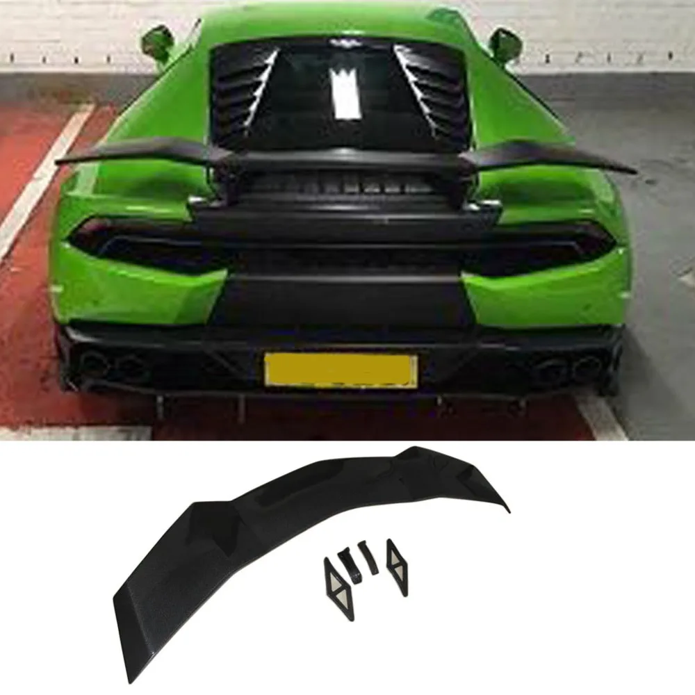 D стиль спойлер заднего крыла из углеродного волокна для Lamborghini Huracan LP580 LP610 Coupe 2