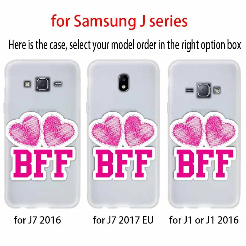 Чехол с надписью Best Friends Girl для телефона Samsung Galaxy j6 J8 J7 J5 J3 J4 Plus 2018 2017 2016 J610 Prime мягкий