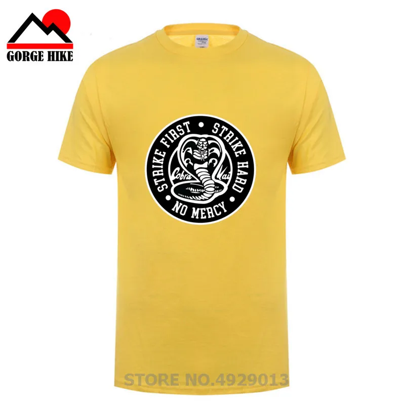 Винтажная Футболка verano Cobra Kai Мужская футболка классная Черная для каратэ Мамба